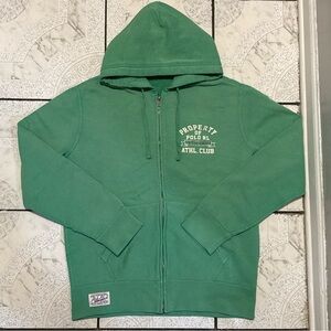 New Polo Ralph Lauren Logo Fleece Full-Zip Hoodie Green Men’s Size Medium